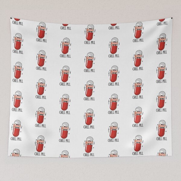 Item preview, Chill Pill Funny Medicine Pun  designed and sold by punnybone.