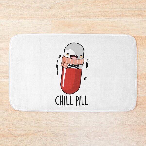Item preview, Chill Pill Funny Medicine Pun  designed and sold by punnybone.