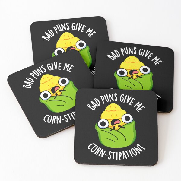 Item preview, Bad Puns Give Me Corn-stipation Funny Corn Pun (Dark BG) designed and sold by punnybone.
