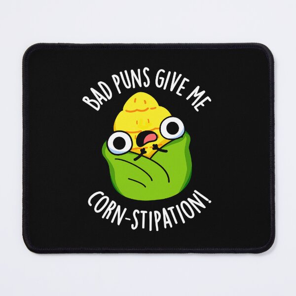 Item preview, Bad Puns Give Me Corn-stipation Funny Corn Pun (Dark BG) designed and sold by punnybone.