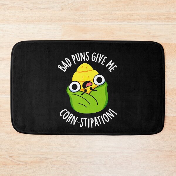 Item preview, Bad Puns Give Me Corn-stipation Funny Corn Pun (Dark BG) designed and sold by punnybone.
