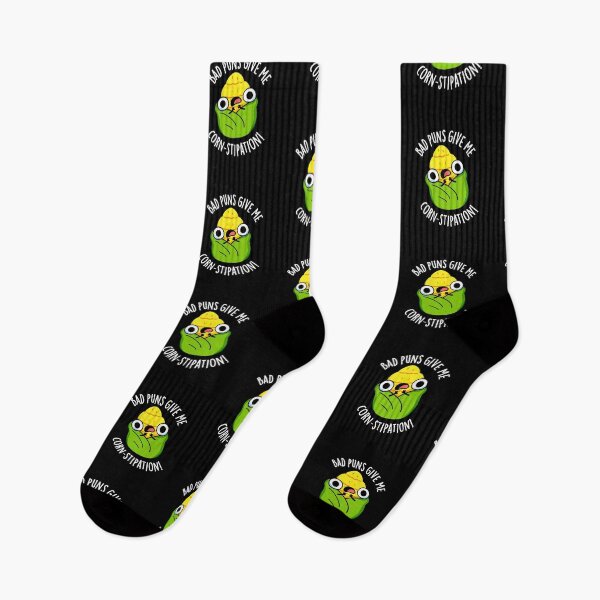 Item preview, Bad Puns Give Me Corn-stipation Funny Corn Pun (Dark BG) designed and sold by punnybone.