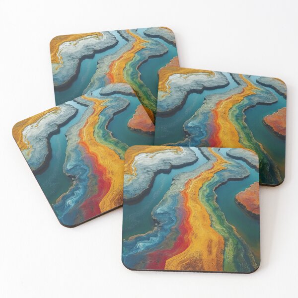Item preview, Meandering Earth Tones - Bird's Eye View designed and sold by EtherealEchoes.