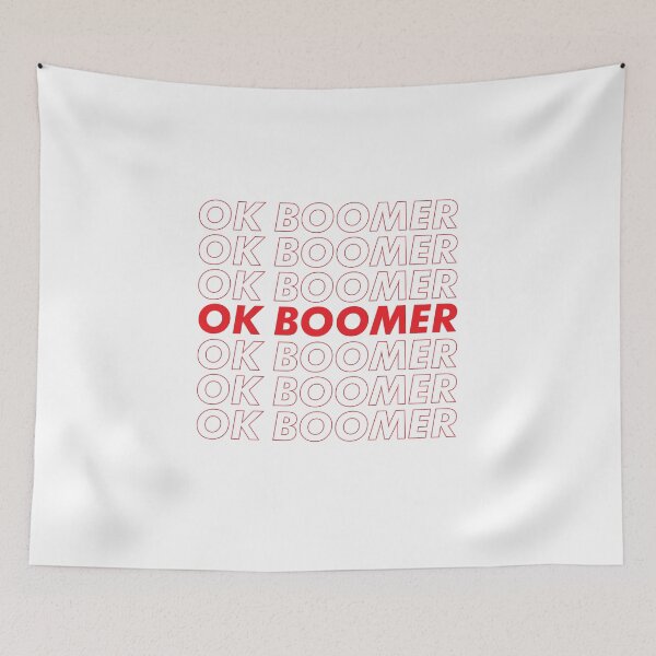 Item preview, OK BOOMER Typography designed and sold by dobbyf.