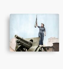 Spanish militia volunteer in Barcelona, 1936 Metal Print