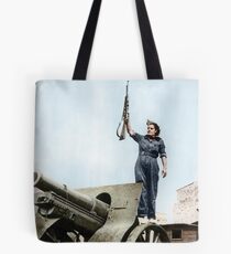 Spanish militia volunteer in Barcelona, 1936 Tote Bag