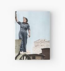 Spanish militia volunteer in Barcelona, 1936 Hardcover Journal