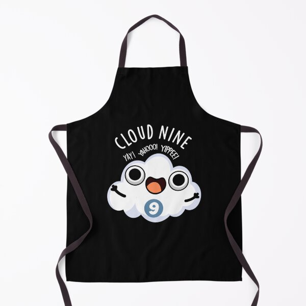Item preview, Cloud Nine Funny Weather Pun (Dark BG) designed and sold by punnybone.