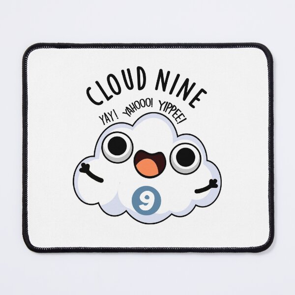 Item preview, Cloud Nine Funny Weather Pun  designed and sold by punnybone.