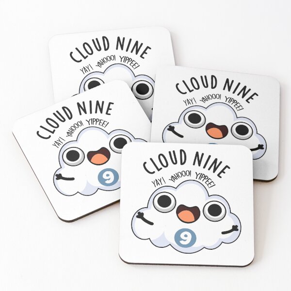 Item preview, Cloud Nine Funny Weather Pun  designed and sold by punnybone.