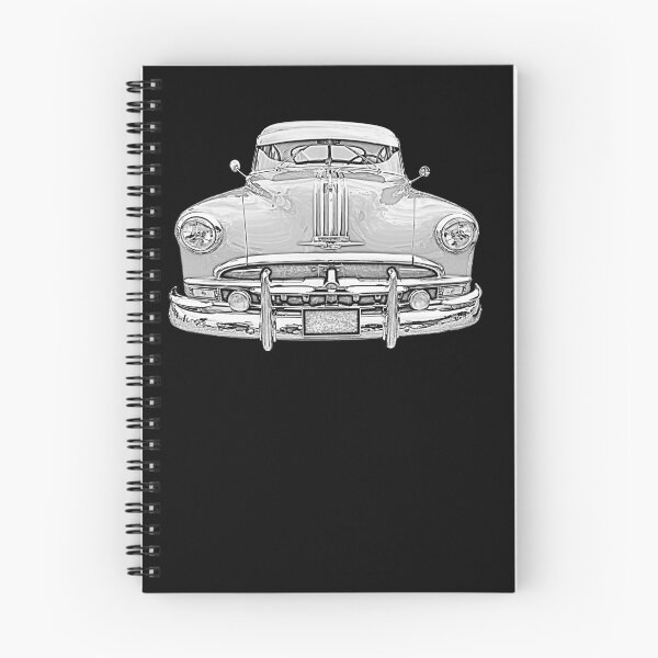 Item preview, Pontiac Streamliner Silver Streak 1940s American classic car monochrome designed and sold by soitwouldseem.