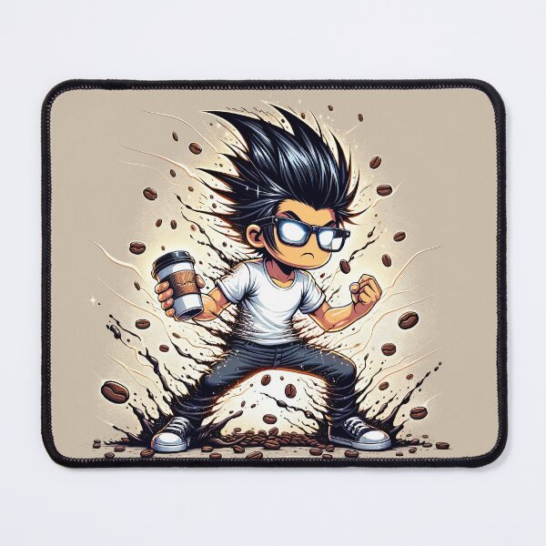 Item preview, Caffeinated Saiyan Code: The Art of Anime, Java, and Journeys Beyond designed and sold by TuringTacoTales.