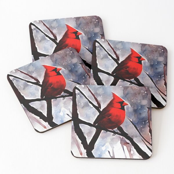 Item preview, Cardinal In Winter designed and sold by Leslie Montgomery Art.