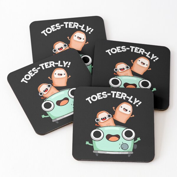 Item preview, Toes-terly Funny Toe Pun (Dark BG) designed and sold by punnybone.