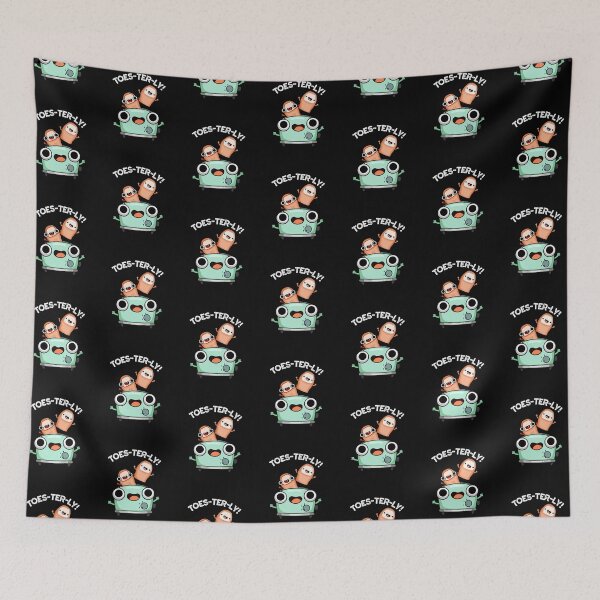 Item preview, Toes-terly Funny Toe Pun (Dark BG) designed and sold by punnybone.