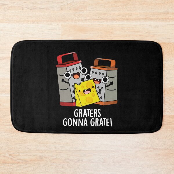 Item preview, Graters Gonna Grate Funny Cheese Pun (Dark BG) designed and sold by punnybone.