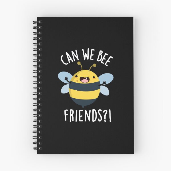 Item preview, Can We Bee Friends Funny Bug Pun (Dark BG) designed and sold by punnybone.