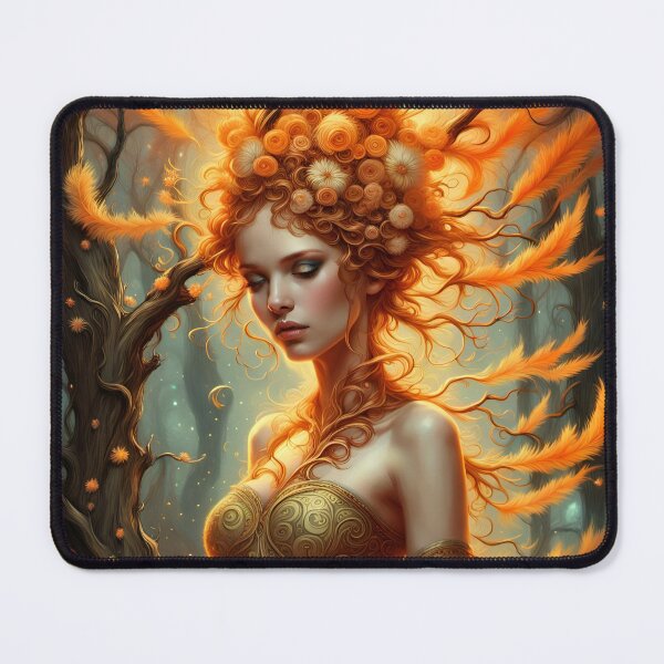 Item preview, Orange Plume Tree Fairy - Changeling designed and sold by Bright-Moonrise.
