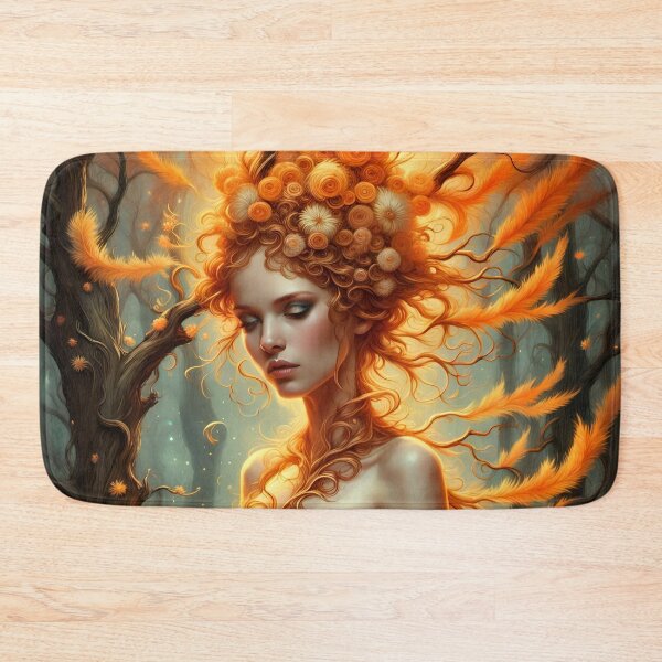 Item preview, Orange Plume Tree Fairy - Changeling designed and sold by Bright-Moonrise.