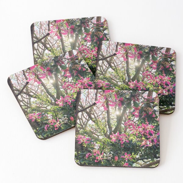 Item preview, Pink Flowers in a Tree: A Touch of Beauty designed and sold by tadeba.