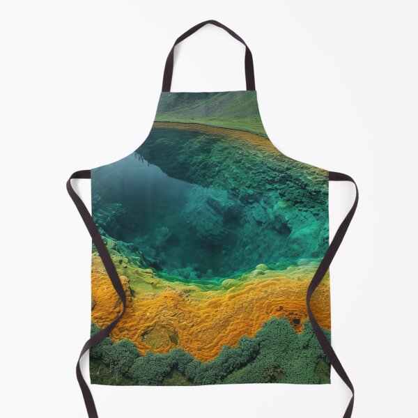 Item preview, Emerald Crater Lake - Bird's Eye View designed and sold by EtherealEchoes.