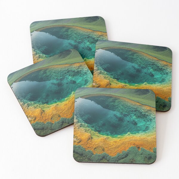 Item preview, Emerald Crater Lake - Bird's Eye View designed and sold by EtherealEchoes.