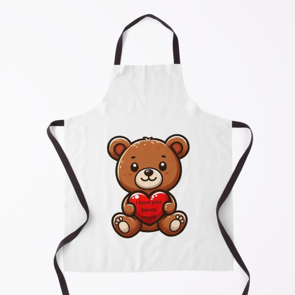 Item preview, A teddy bear with a heart - I love you beary much, love gift designed and sold by CreativeSparkzz.