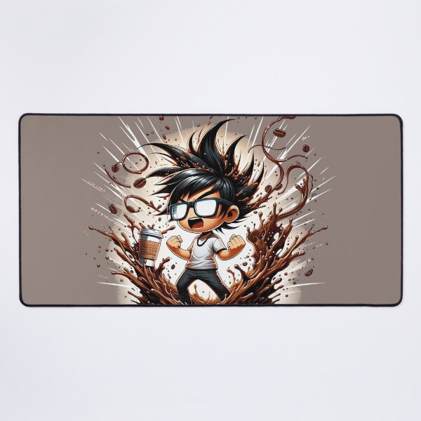 Item preview, Dynamic Developer's Delight: A Sayayin Surge in Coffee Cosmos designed and sold by TuringTacoTales.