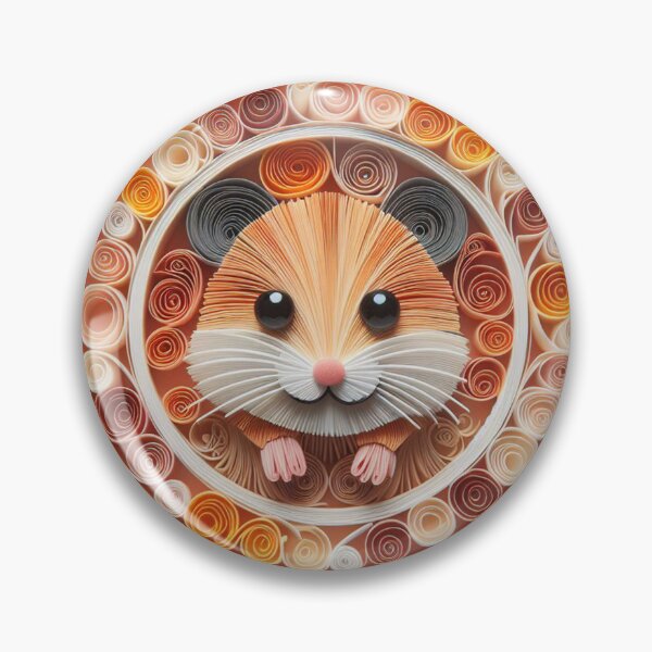 Artikelvorschau, Niedlicher Papierhamster mit Federn entworfen und verkauft von Ponted.
