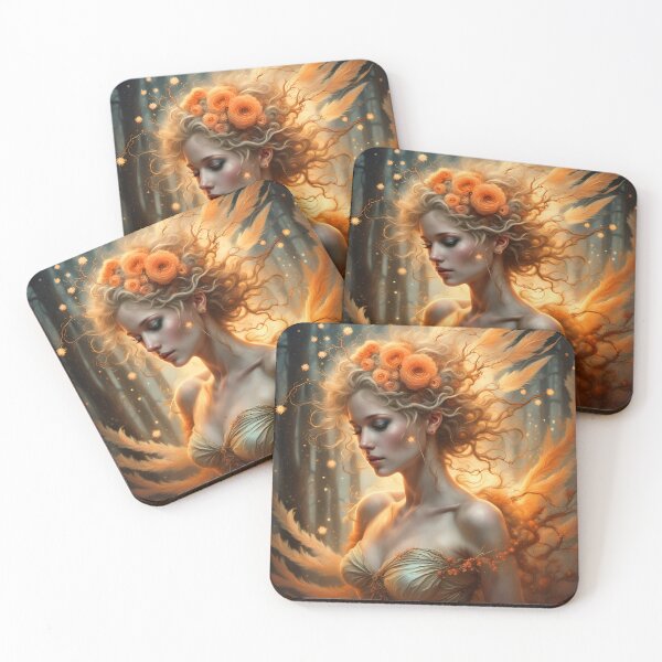 Item preview, Orange Plume Tree Fairy designed and sold by Bright-Moonrise.