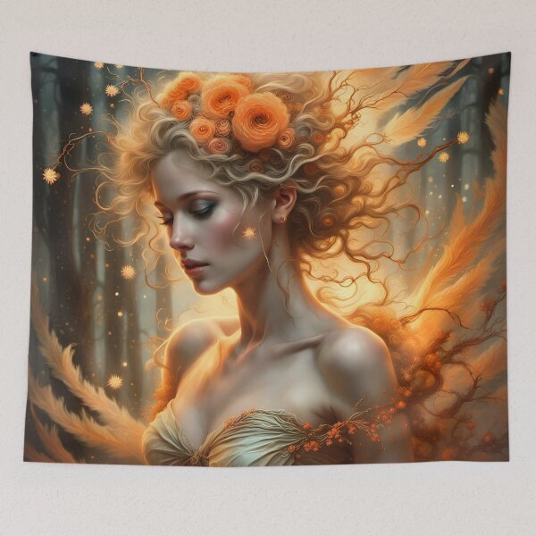 Item preview, Orange Plume Tree Fairy designed and sold by Bright-Moonrise.