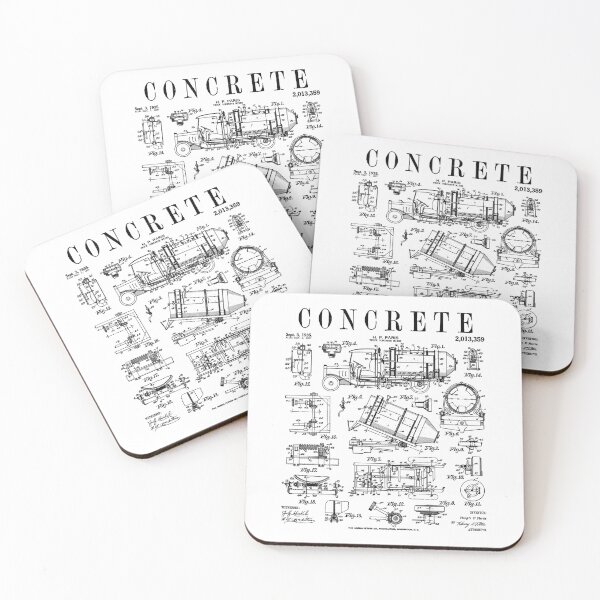 Item preview, Concrete Truck Driver Cement Mixer Retro Vintage Patent designed and sold by GrandeDuc.
