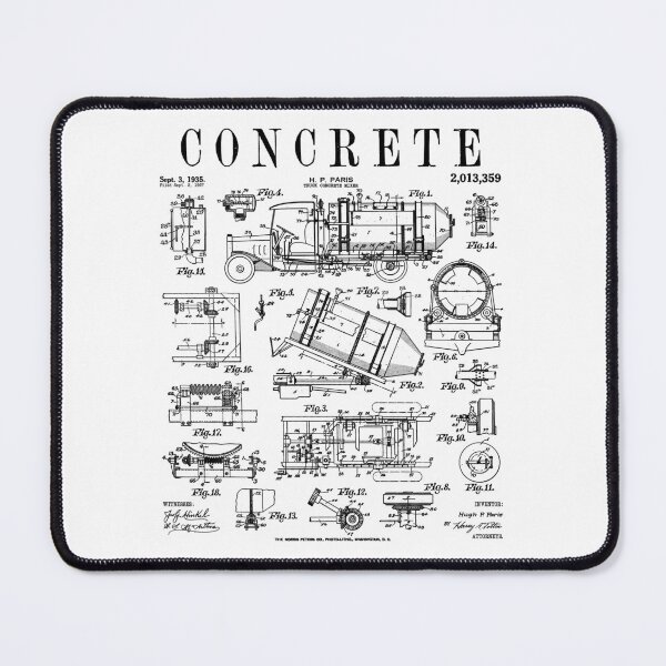 Item preview, Concrete Truck Driver Cement Mixer Retro Vintage Patent designed and sold by GrandeDuc.