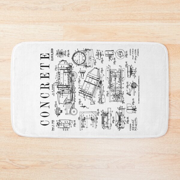 Item preview, Concrete Truck Driver Cement Mixer Retro Vintage Patent designed and sold by GrandeDuc.