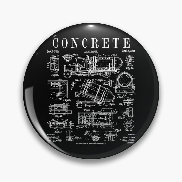 Item preview, Concrete Truck Driver Cement Mixer Retro Vintage Patent designed and sold by GrandeDuc.