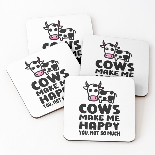 Item preview, Cows Make Me Happy You Not So Much Funny Cow Lover  designed and sold by HippoInkStudio.