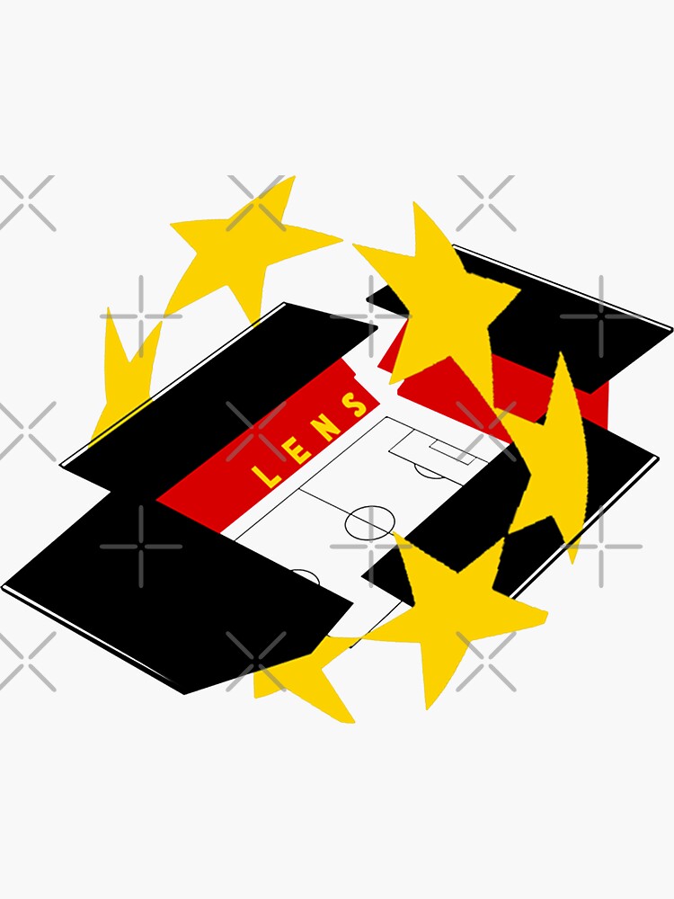 Autocollant RC Lens - Sticker Football - Club Français - Multicolore