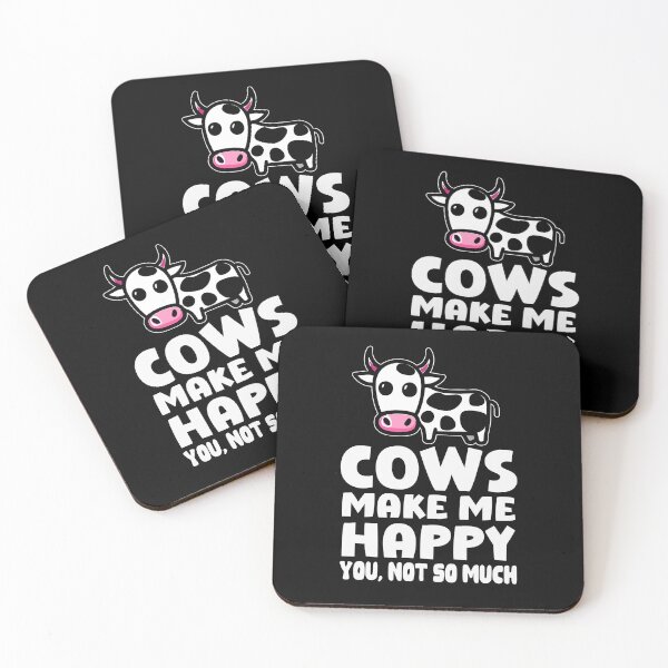 Item preview, Cows Make Me Happy You Not So Much Funny Cow Lover  designed and sold by HippoInkStudio.