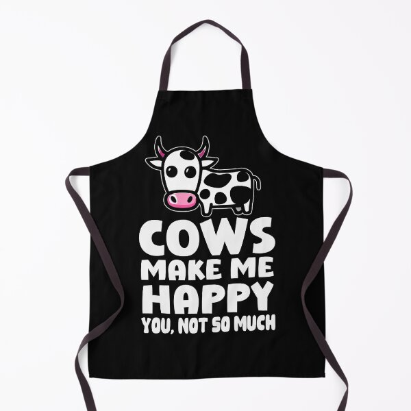 Item preview, Cows Make Me Happy You Not So Much Funny Cow Lover designed and sold by HippoInkStudio.