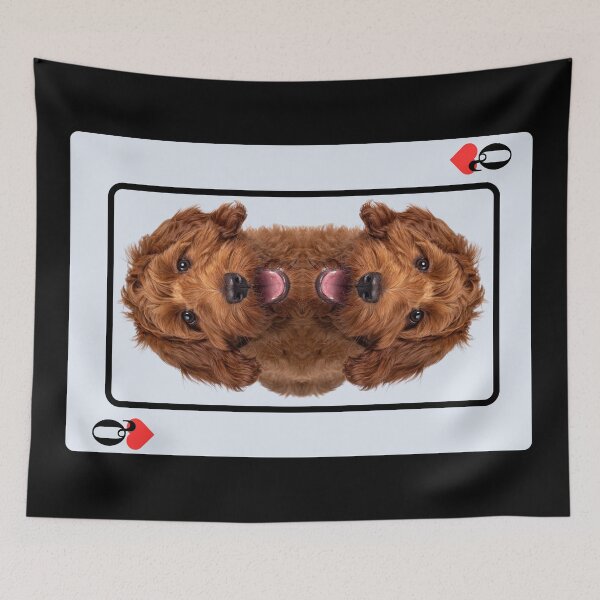 Item preview, Labradoodle Queen Of Hearts designed and sold by HighwayForSouls.
