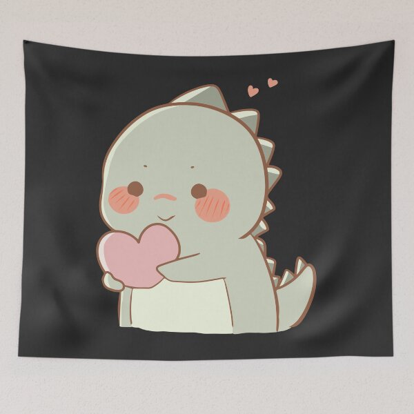 Item preview, Dinosaur Holding Heart designed and sold by Funwaytrend.