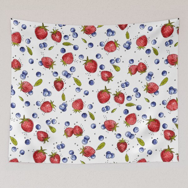 Item preview, Strawberry, Blueberry, Mint designed and sold by Markéta Stengl.