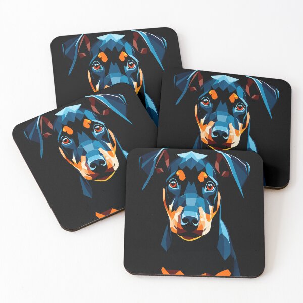 Item preview, The Dobermann Pup,portrait of dobermann puppy designed and sold by AgarutanPrint.