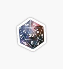 Galactic D20, version 1 Sticker