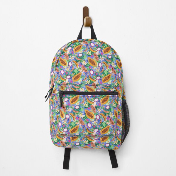 Item preview, Papaias Mood Floral tropical neon blue designed and sold by pholiumsigma_design.