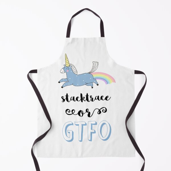 Item preview, Cute unicorn debugging for programist; stacktrace or GTFO designed and sold by Drawmecute.