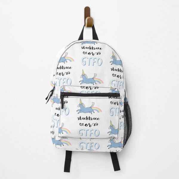 Item preview, Cute unicorn debugging for programist; stacktrace or GTFO designed and sold by Drawmecute.