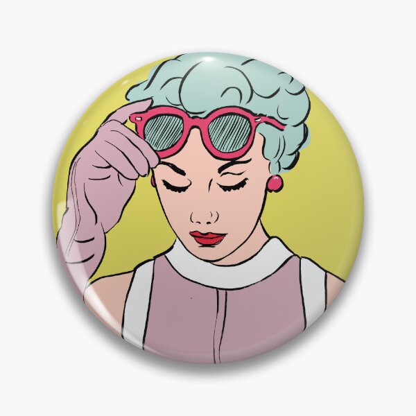 Item preview, Pop Art Girl - Sunglasses Cool - Cutlooseart Illustration By Peter Taylor Ward designed and sold by cutlooseart.