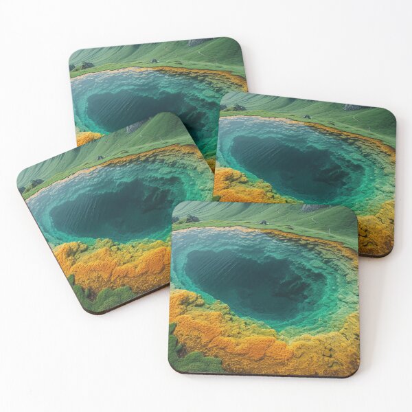 Item preview, Emerald Crater Lake #2 - Bird's Eye View designed and sold by EtherealEchoes.