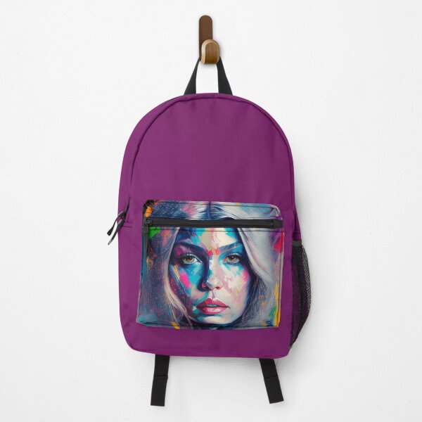 Item preview, Vibrant Female Portrait: An oil painting full of color and emotion designed and sold by FotoworldEdel.